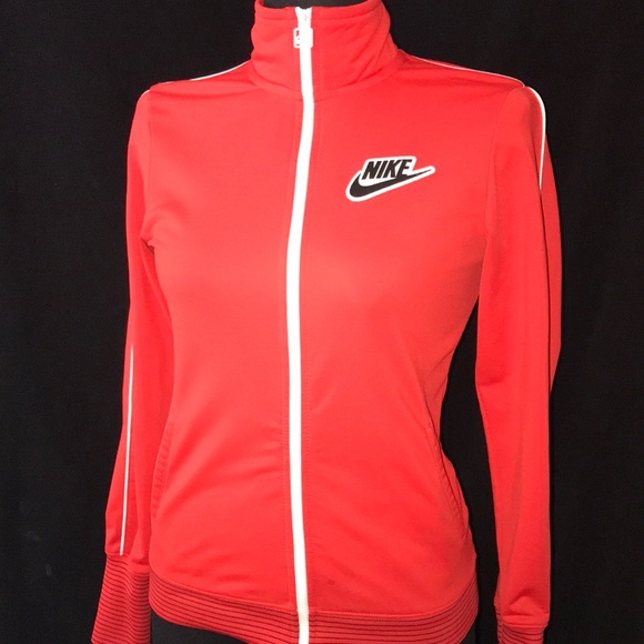Nike Jackets & Blazers - EUC nike red tag track Red sweatshrt Jkt S 655704-600 Elastic embroidered swoosh